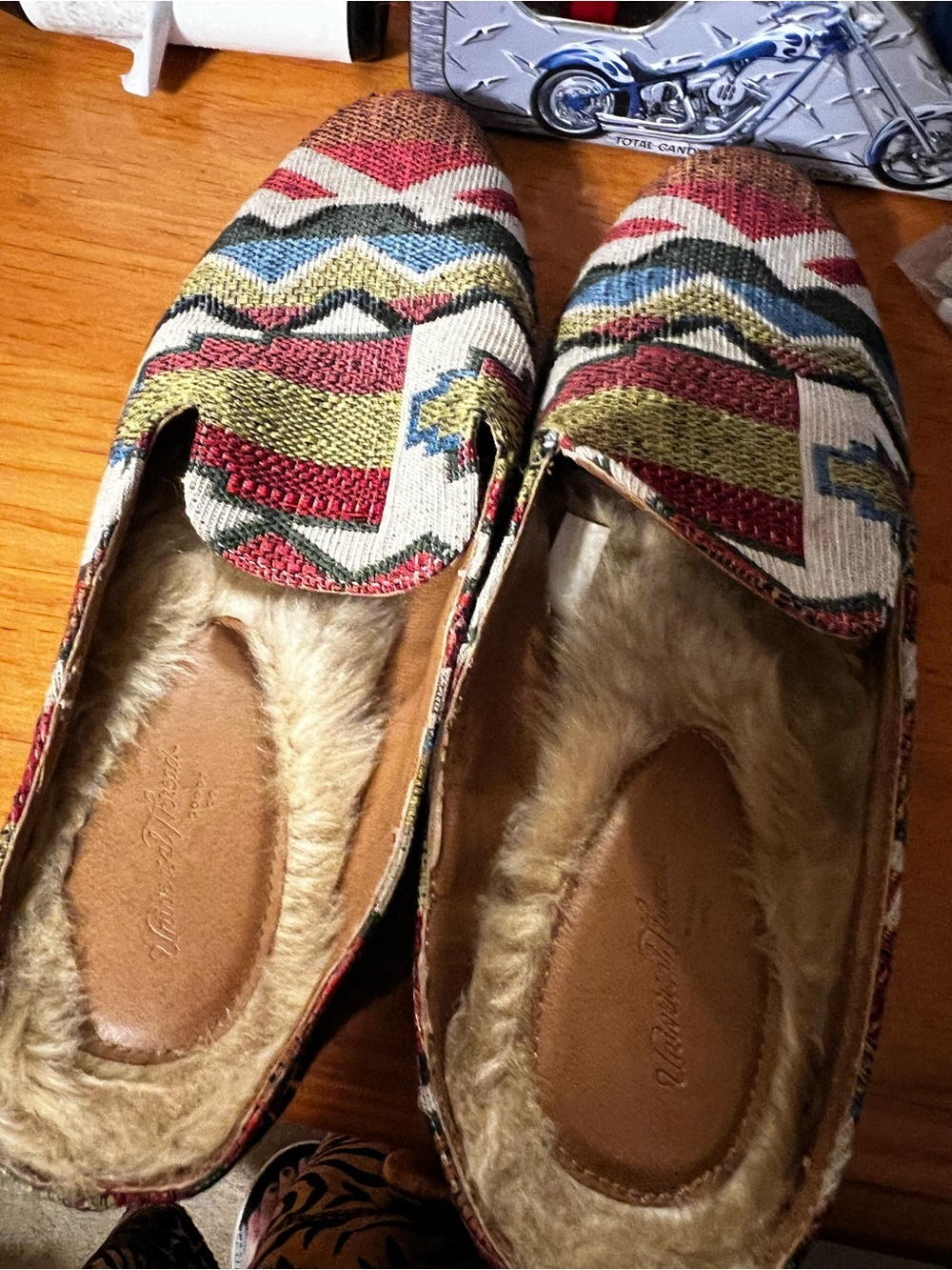 Universal Thread Multi-Color Aztec Moccasin Loafers